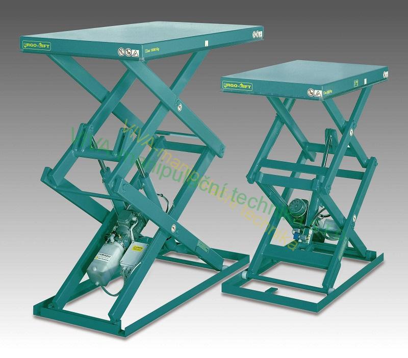 Zvedací plošina s dvojitým mechanizmem 1500 x 1000 mm, 500 kg