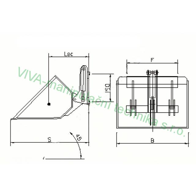 Hydraulická lopata 1200 l