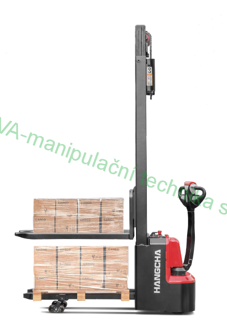 Vozík vysokozdvižný elektrický s přízdvihem CDD12-AMC2-L, nosnost 1200 kg