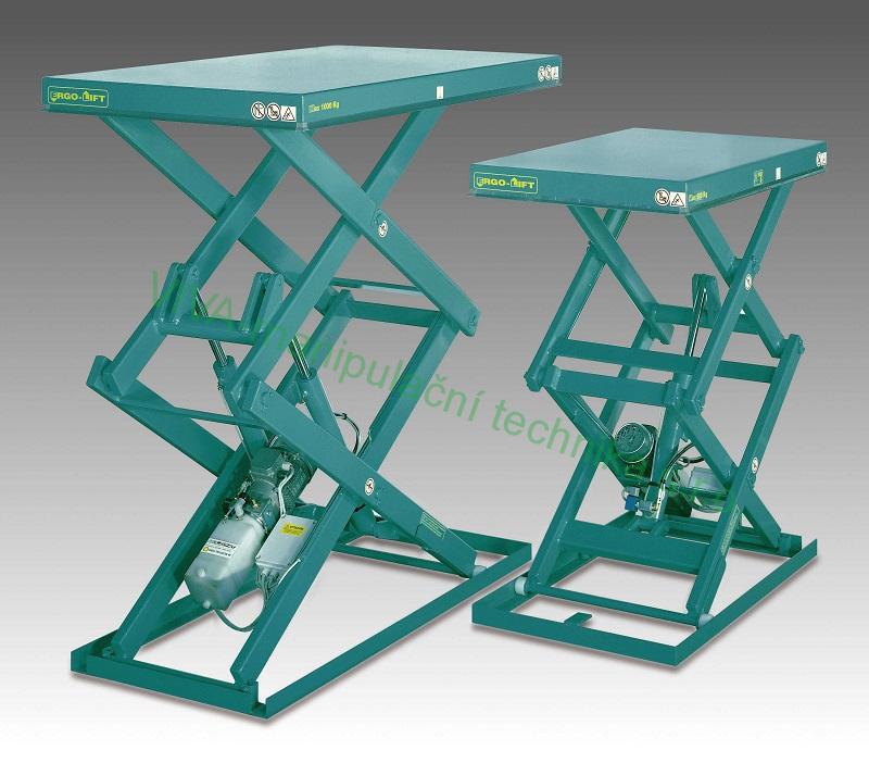 Zvedací plošina s dvojitým mechanizmem 1300 x 800 mm, 1000 kg