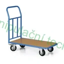Plošinový vozík s odnímatelným madlem 700x450 mm