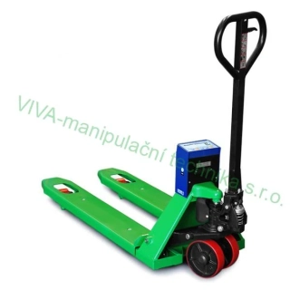 Vážící paletový vozík 2000 kg, dílek 200 g